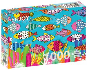 Enjoy, Пазл - Разноцветные рыбки, 1000 шт.