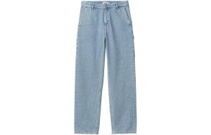Высокие прямые джинсы Carhartt WIP, светло-голубой