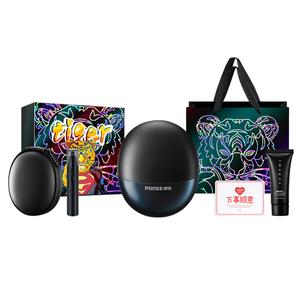 Поворотная электробритва с двойной головкой, моется полностью, портативная бритва с защитой от лезвия POREE, синий