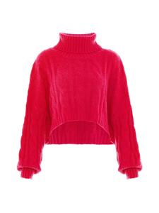 MyMo Женский свитер с высоким воротником, розовый