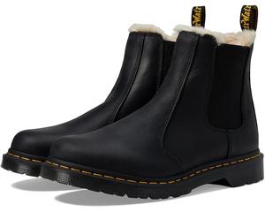 Ботинки меховые Dr. Martens Leonore, черный