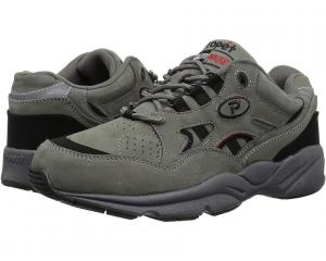 Кроссовки Propet Stability Walker Medicare/HCPCS Code = A5500 Diabetic Shoe, цвет Grey/Black Nubuck