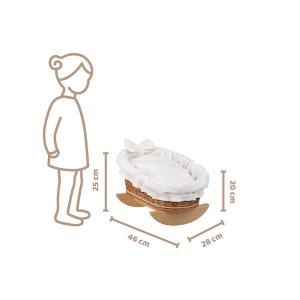 Кровать-Качалка, Колыбка Для Кукол С Подстьем 46Х28 В 20/25 См WickerPL