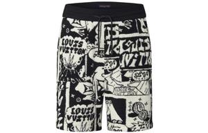 Шорты мужские Louis Vuitton, черный / белый