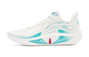 QIAODAN Амортизирующие, износостойкие низкие баскетбольные кроссовки мужские Cloud Peak White Angel Blue