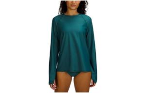 Футболка с рукавом реглан женская Lululemon, зеленый