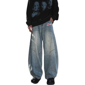 Джинсы Unisex Moderate Scimitar WARRIOR, синий (diy badge)