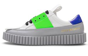 Кроссовки для скейтборда унисекс с низким верхом белого цвета Choco Concert, цвет Fluorescent White