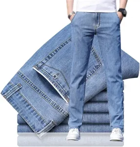 Мужские легкие джинсы Cotton Casual Business Stretch SIDUFHAOPKLL