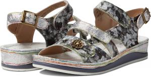 Сандалии на плоской подошве Sumacah L'Artiste by Spring Step, цвет Silver Multi