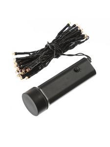 Marelida Светодиодная гирлянда, работающая от батареек до 60 дней, с таймером, 48 светодиодов, 8 режимов, длина 3,5 м, черная