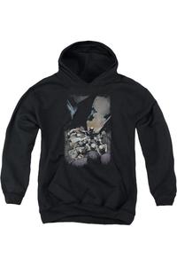 Батмен #1 молодежная толстовка с капюшоном Gildan, черный