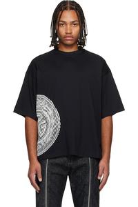 Jean Paul Gaultier Черная футболка с изображением штампа Laurier в формате 'jpg'