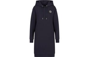 ARMANI EXCHANGE AE x SMILEYWORLD X SmileyWorld FW22 длинное платье с длинными рукавами женское marine blue