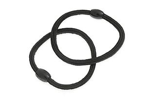 Jubileo, Женские резинки для волос с бусиной, черный