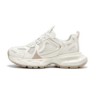 Женские серые кроссовки на массивной подошве Low Top Spider King, Ecru