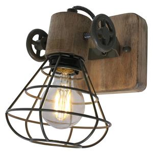 Настенный светильник Steinhauer Geurnsey, железо - 1 пламя - серый / зеленый