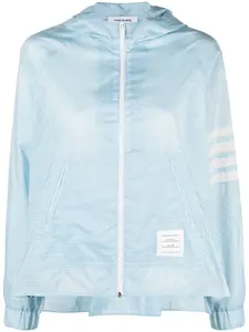 Легкая куртка с полосками 4-Bar THOM BROWNE, синий