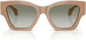 Женские солнцезащитные очки Versace, оправа темно-гаванского цвета, темно-серые линзы, 53 мм, Grey Gradient