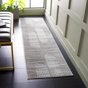Ковер SAFAVIEH, 61 x 183 см, Rug Saylor Collection Runner, Grey, Non-Shedding & Easy Care, Ideal for High Traffic Areas in The Living Room, Dining, Bedroom (SAY106F)