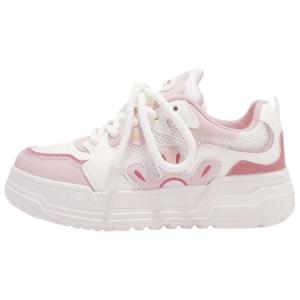 Alxnan Низкие женские кроссовки для скейтбординга, розовые