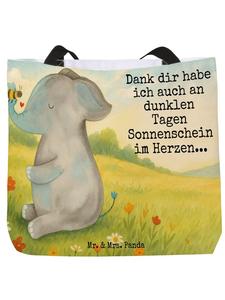 Mr. & Mrs. Panda Пляжная сумка с изображением слона и пчелы и надписью белого цвета