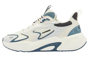 Кроссовки мужские низкие белые/синие Qiaodan