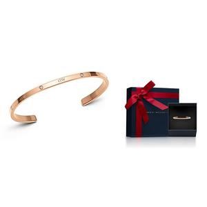 DW/DanielWellington Даниэль Веллингтон Alloy XK позолоченный браслет унисекс с синтетическими фианитами розовое золото