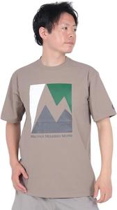 Мужская футболка Marmot с графическим принтом на тему активного отдыха, темно-бежевый