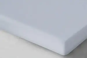 Простыня на резинке, хлопковый сатин, высокое качество 180х200 светло-серый Oritex