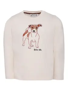 Толстовка с длинными рукавами и принтом Bonpoint, нейтральный