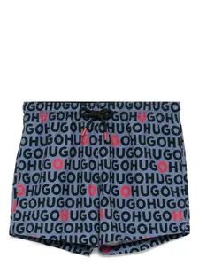 Плавки-шорты с логотипом Hugo, синий