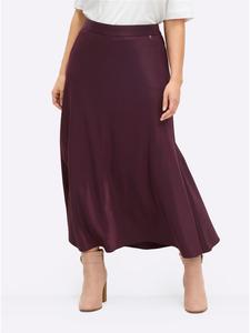 Юбка до колена sheego, бордовый