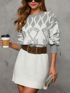 LA Angels Белое вязаное платье