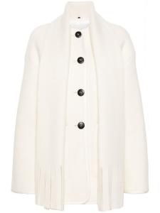 Forte Forte пальто с шарфом, белый