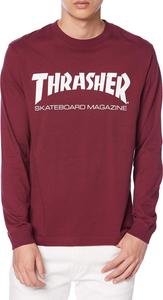 Мужская футболка с длинным рукавом и принтом Slasher TH8301 (с логотипом бренда) в классическом стиле Thrasher, белый