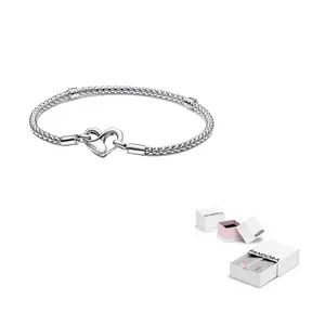 Pandora Moments 925 Стерлинг Силвер браслеты женские серебряные