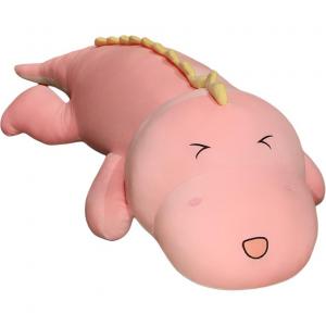 Длинные плюшевые куклы с ремешком динозавра высота 80cm/100cm/120cm/150cm WADORN, розовый