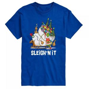 Футболка Big & Tall Dr. Seuss Sleigh It Licensed Character, синий