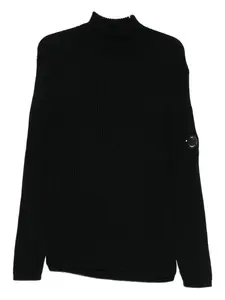 Водолазка в рубчик C.P. Company, черный