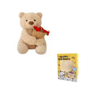 MENGMENGBUNNY Плюшевая кукла Rose Bear высотой 24см/35см