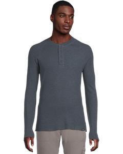 Мужская футболка Prana Touchstone Henley, Stormy Night Heather 1