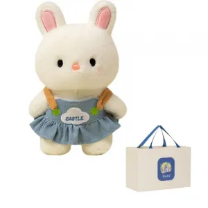 Love of wormwood Голубой и белый замок комбинезон кролик плюшевая кукла высота 20см