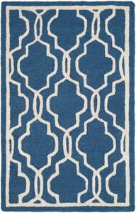 Ковер ручной работы SAFAVIEH, 244 x 305 см, Cambridge Collection Navy/Ivory CAM131G из премиальной марокканской шерсти