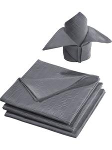 Erwin Müller Жаккардовые салфетки из смесовой хлопковой ткани, набор из 4 штук, цвет Paderborn, темно-серый