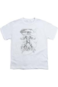 Футболка с коротким рукавом Superman Super Sketch для детей Gildan, белый