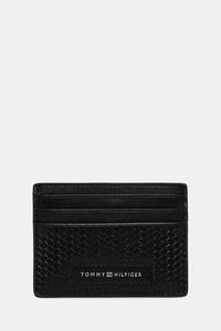 Кожаный футляр для карт Tommy Hilfiger, черный