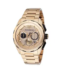Мужские кварцевые часы tm-318094 Ocean с золотым циферблатом Technomarine, gold