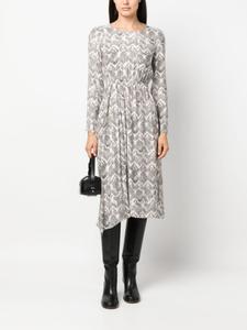 Платье миди с принтом Patrizia Pepe, черный