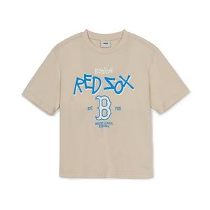 Футболка SS25 для детей 3-7 лет MLB KIDS, Light Sand